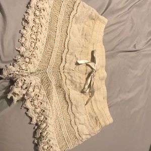 Khaki Frilled Shorts